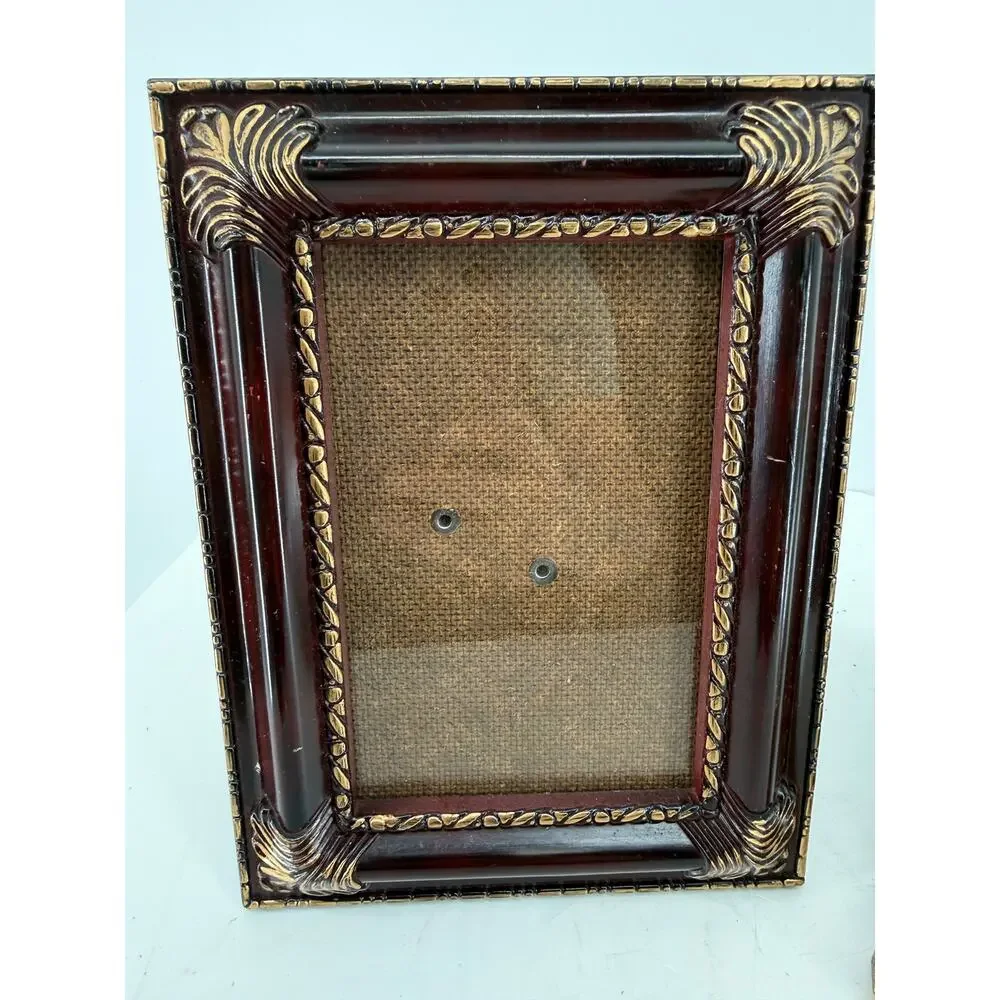 Ornate Resin Picture Frames Gold Brass Mat 3x5 4x6 Double Oval Lot 3 Old World